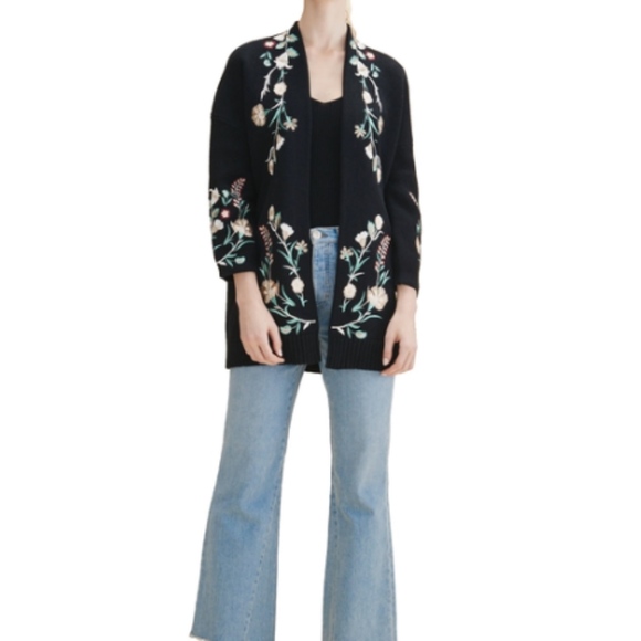 Maje Mirodi embroidered cardigan - Picture 2 of 7